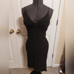 Spaghetti Strapped Sparkly Formal Dress